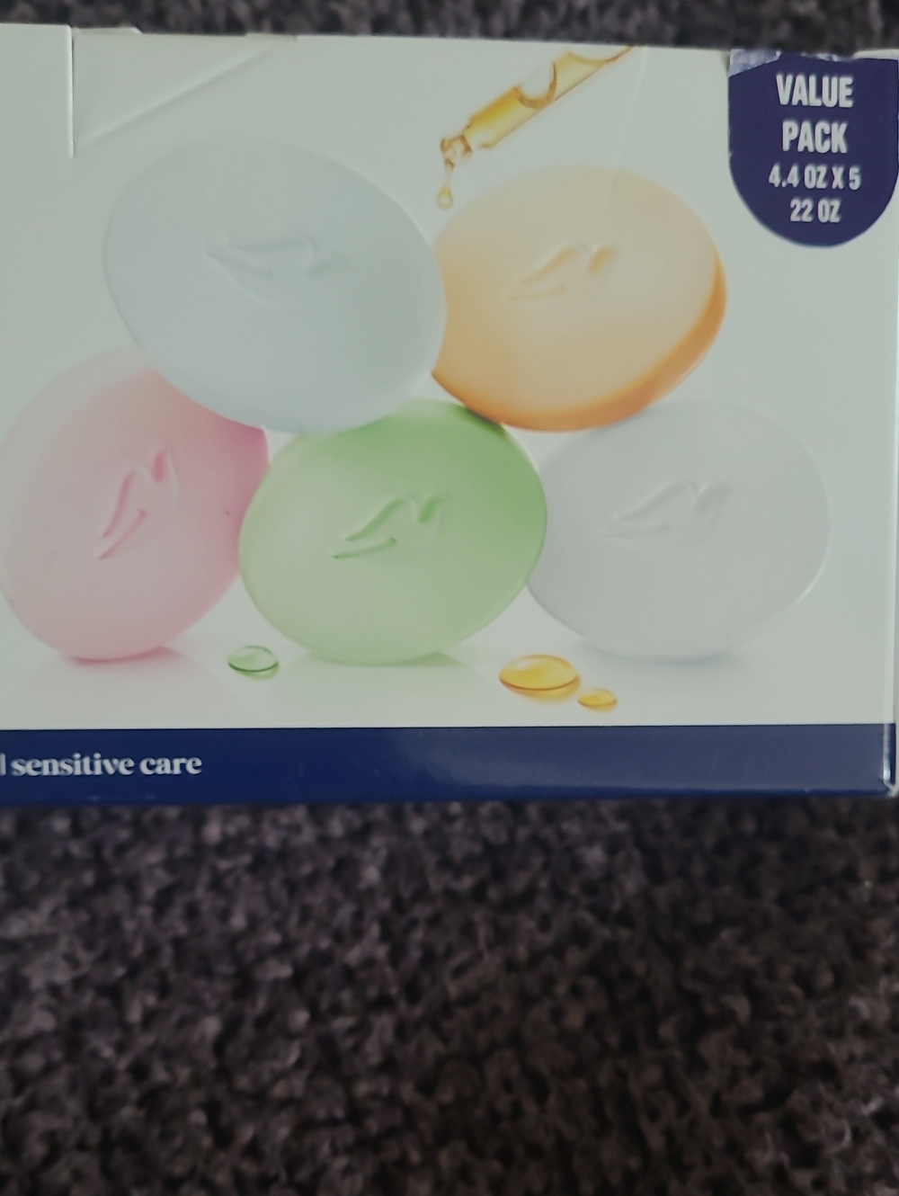 Dove Serum Bar Collection - Pastel Pink, Green, White & Cream Soap Bars - Picture 3 of 4